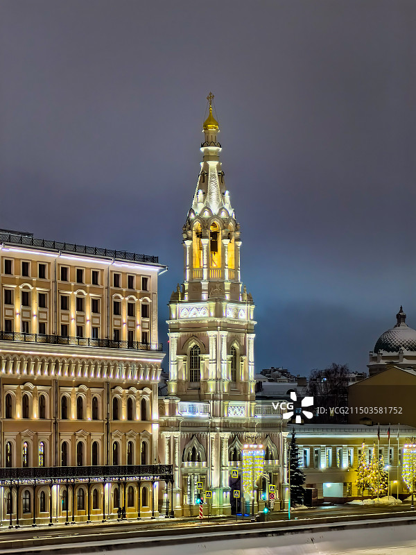 俄罗斯莫斯科红场圣瓦西里大教堂建筑群图片素材