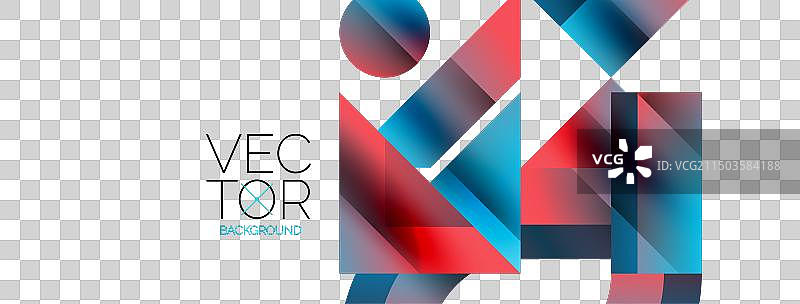 几何背景与正方形三角形图片素材