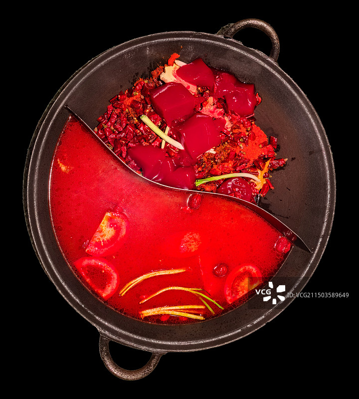火锅鸳鸯锅底图片素材