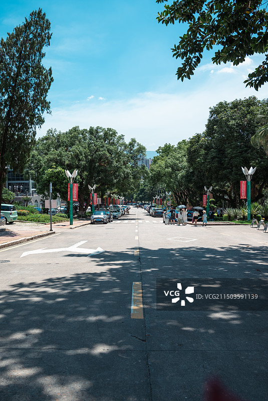 校园街道，福建师范大学图片素材