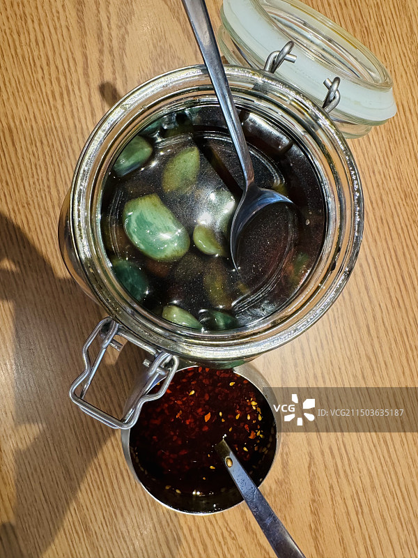 辣椒腊八蒜图片素材