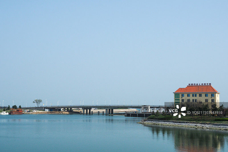 乳山银滩-潮汐湖湿地公园图片素材