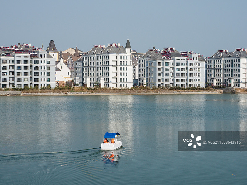 乳山银滩-潮汐湖湿地公园图片素材