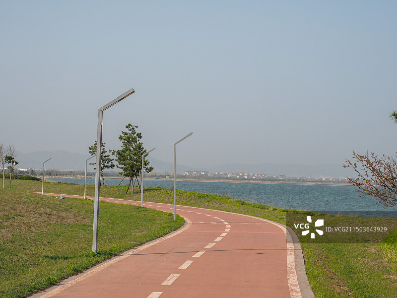 乳山银滩-潮汐湖湿地公园图片素材