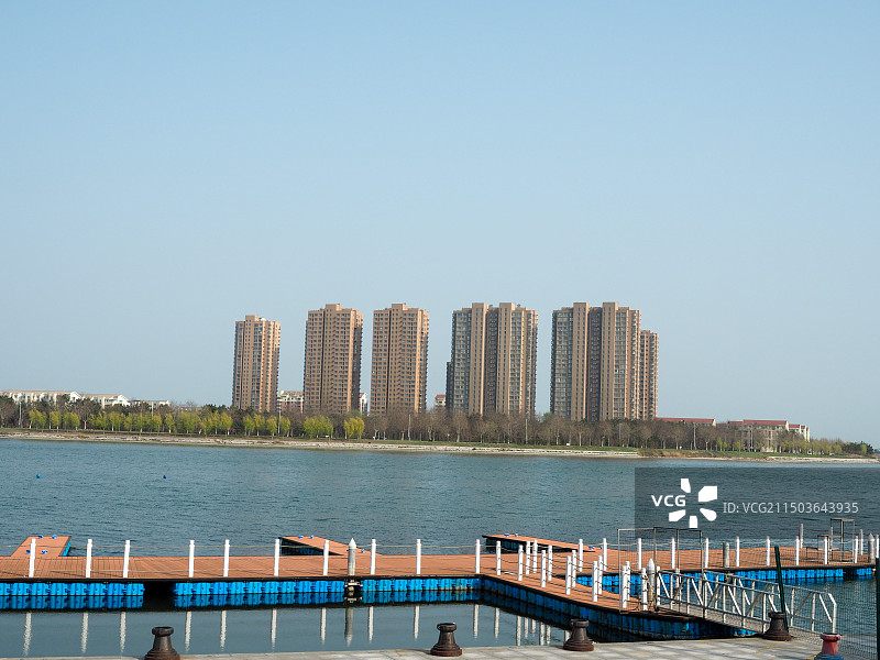 乳山银滩-潮汐湖湿地公园图片素材