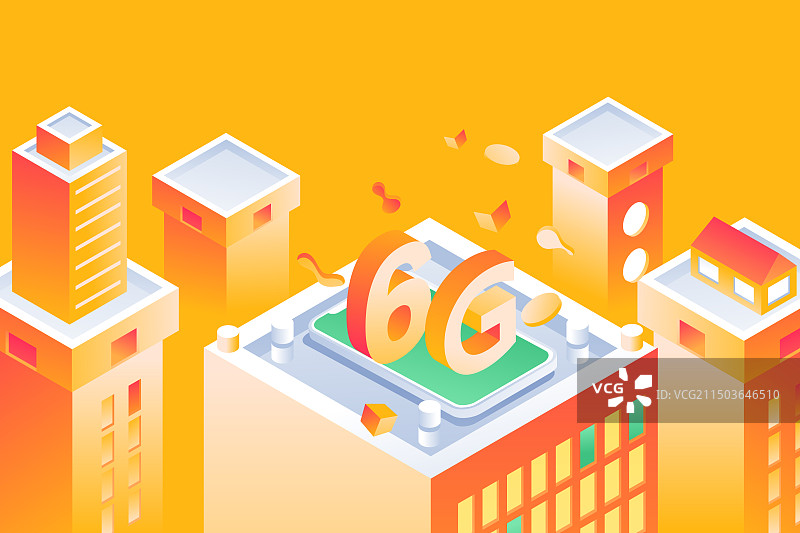 卡通2.5D等距金融6G科技商务教育网课学生娱乐休闲消费购物电商网购美食餐饮商城夏季游泳渐变矢量插画图片素材