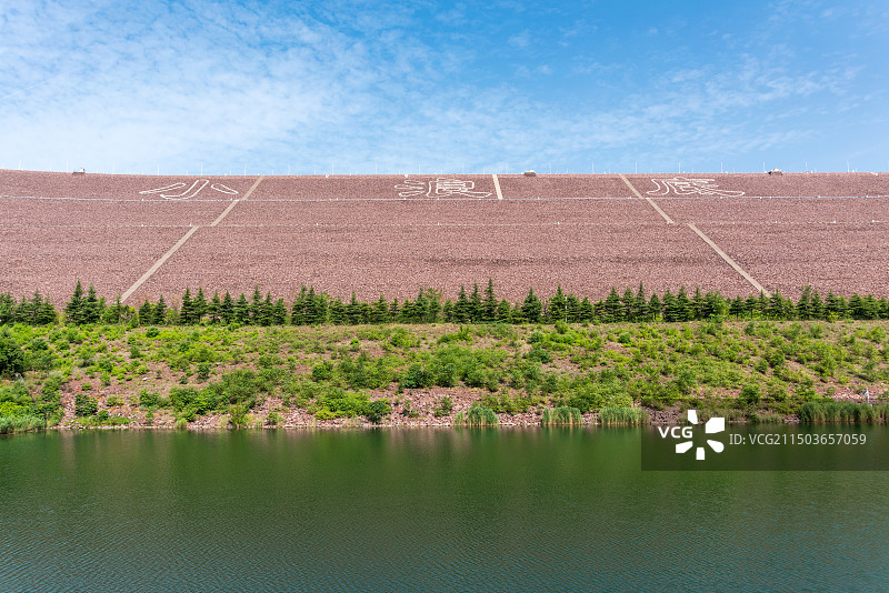 河南洛阳黄河小浪底水库调水调沙图片素材