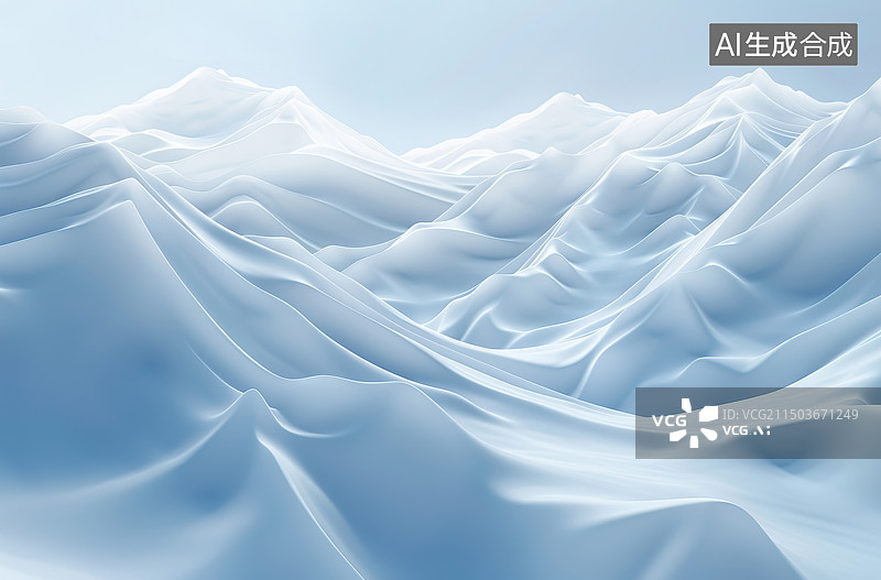 【AI数字艺术】雪中的脚印图片素材