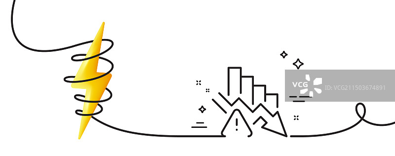 通货紧缩线图标经济危机标志图片素材