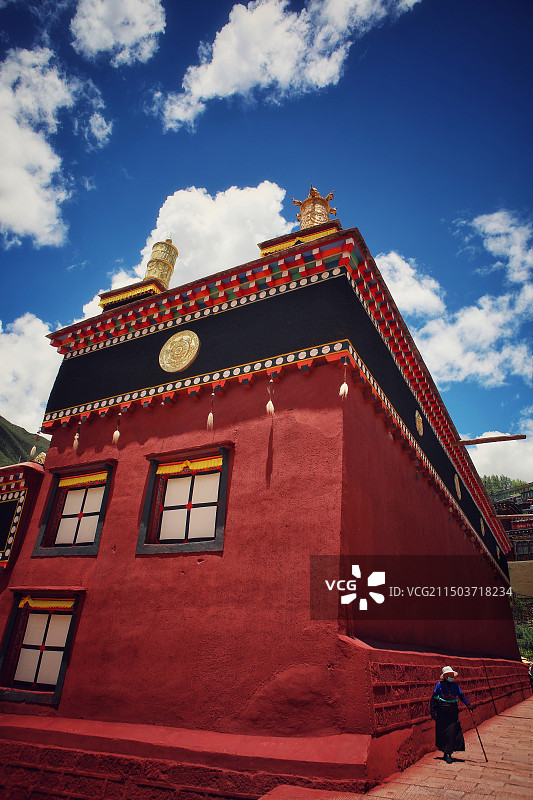 甘孜藏族自治州德格印经院图片素材