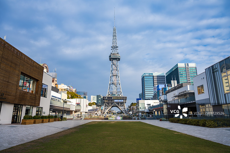 日本久屋大通公园名古屋电视塔图片素材