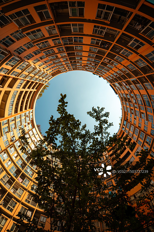 网红打卡地-傲城大厦图片素材