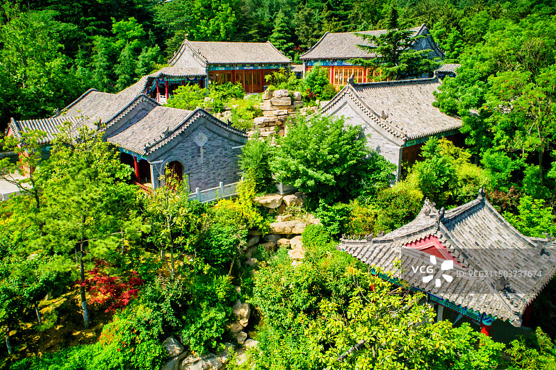 威海环翠楼公园图片素材