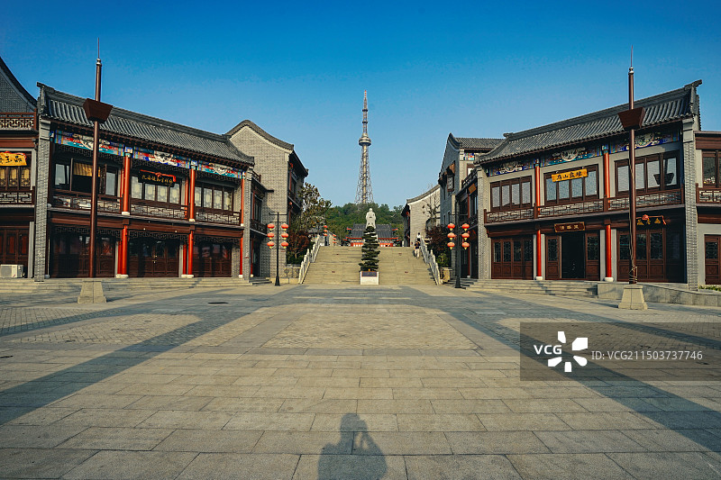 威海环翠楼公园图片素材