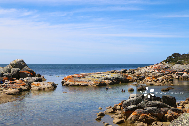 火焰湾，塔斯马尼亚，澳大利亚图片素材