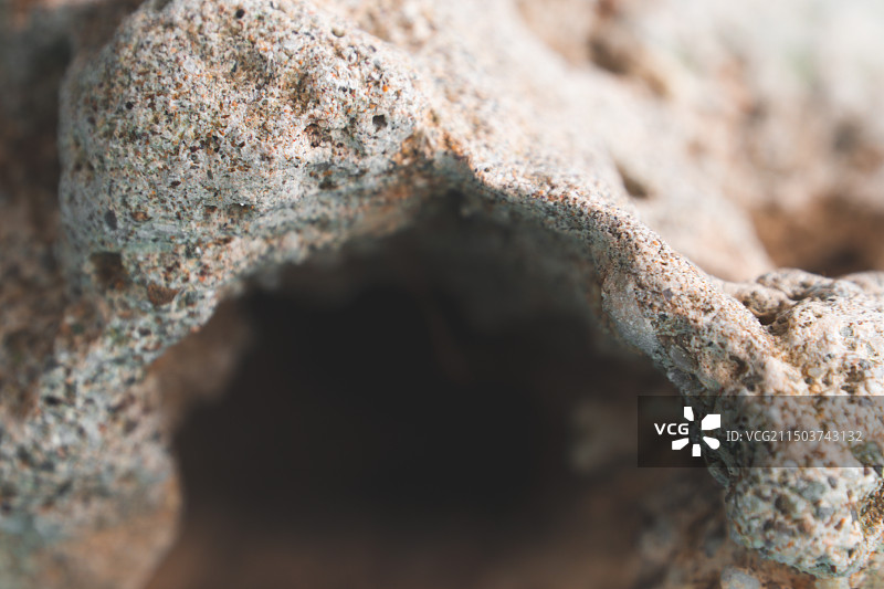 石头洞特写图片素材