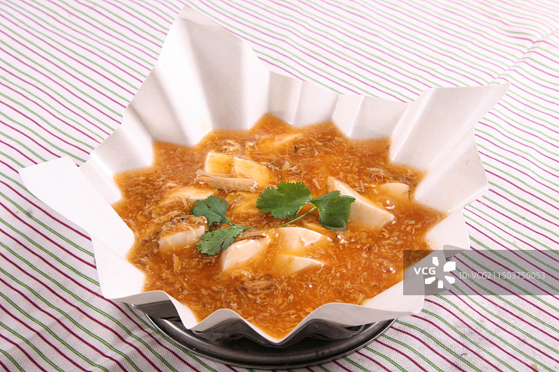 蟹粉豆腐图片素材