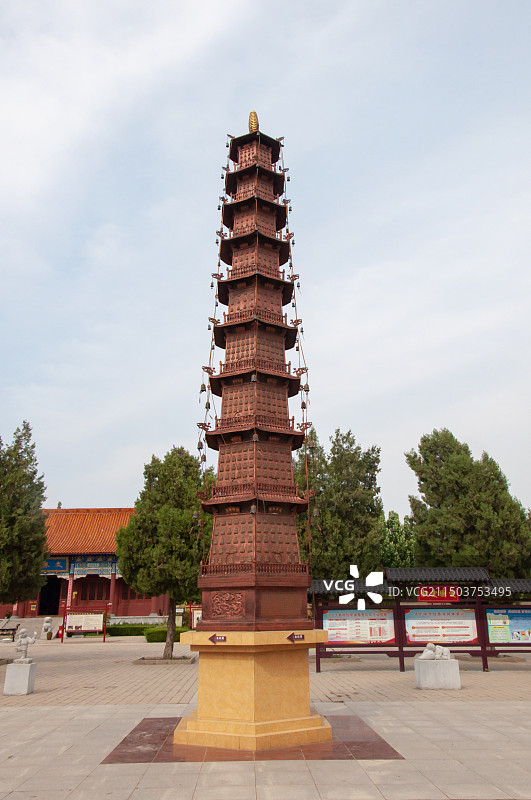 山东省武城县佛光寺内的佛塔图片素材