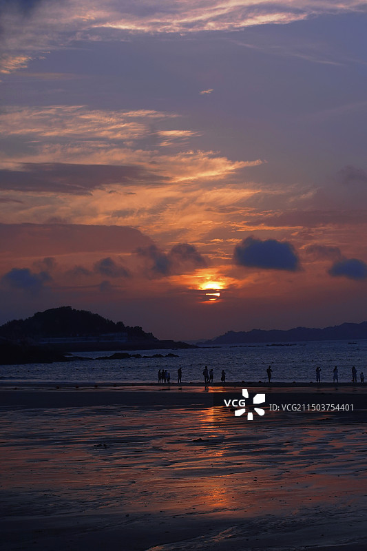 平潭日出图片素材