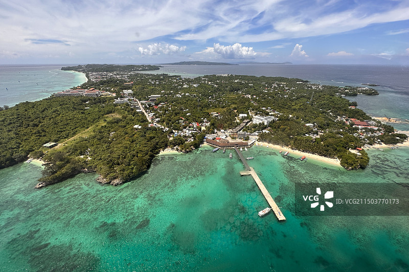 航拍海岛-长滩岛（白沙滩/圣母礁岩/星期五沙滩等）图片素材