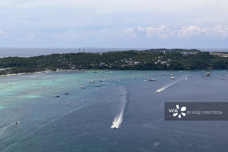航拍海岛-长滩岛（白沙滩/圣母礁岩/星期五沙滩等）图片素材