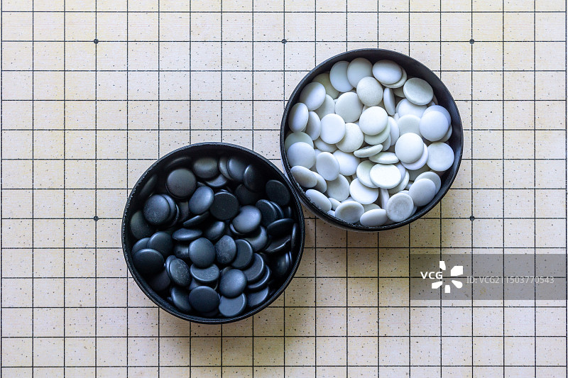 围棋黑白子图片素材