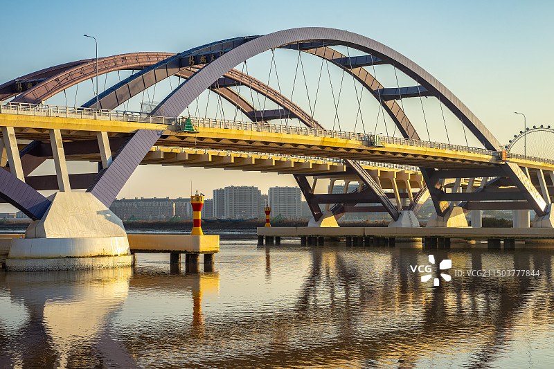 中国浙江省舟山市新城大桥图片素材