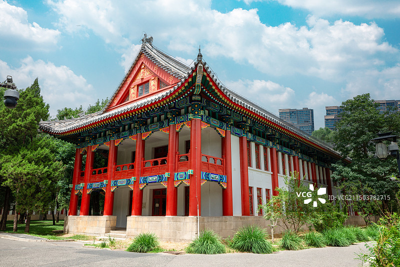 北京大学校内风景图片素材