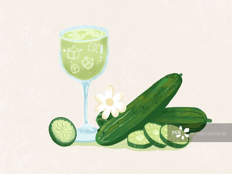 黄瓜和果汁图片素材