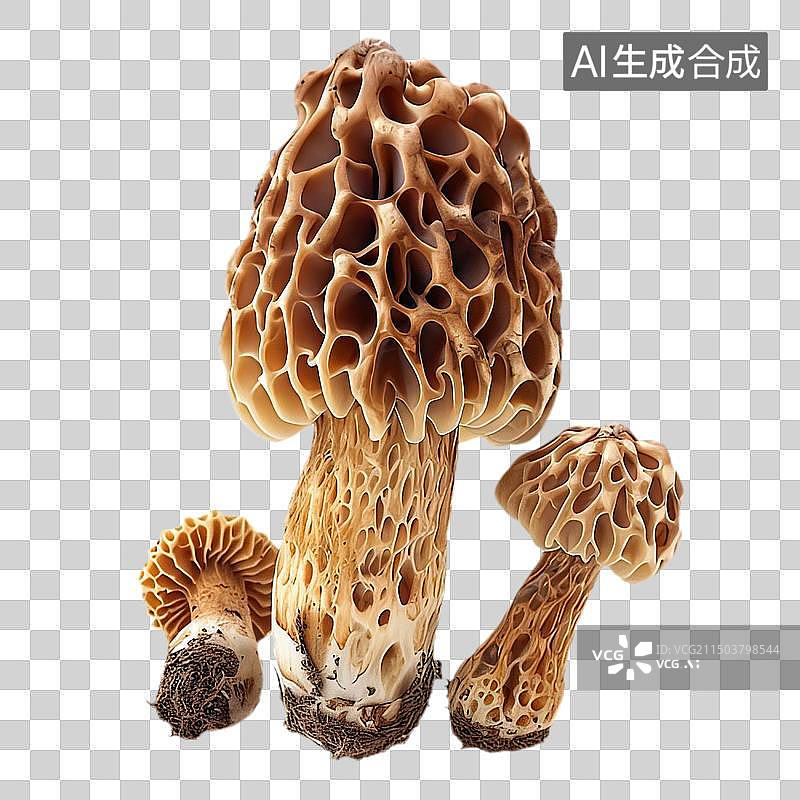 【AI数字艺术】食用羊肚菌图片素材