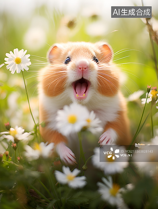 【AI数字艺术】可爱的仓鼠宝宝图片素材