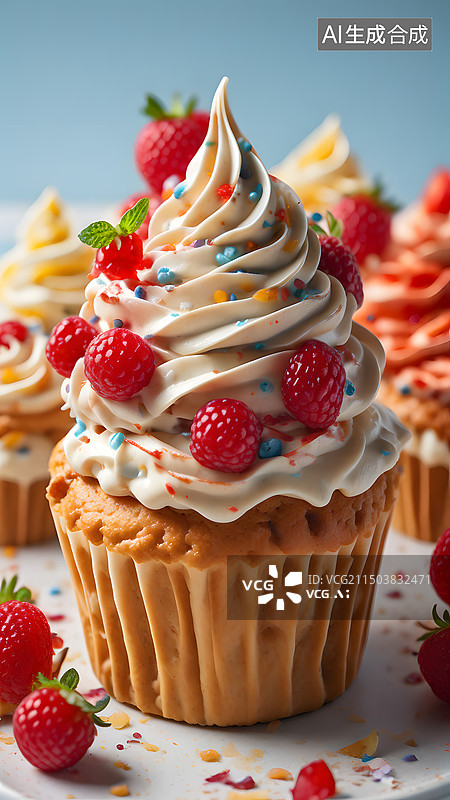 【AI数字艺术】水果蛋糕 提拉米苏图片素材