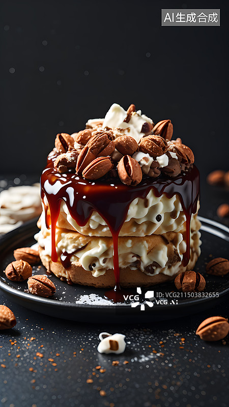 【AI数字艺术】水果蛋糕 提拉米苏图片素材