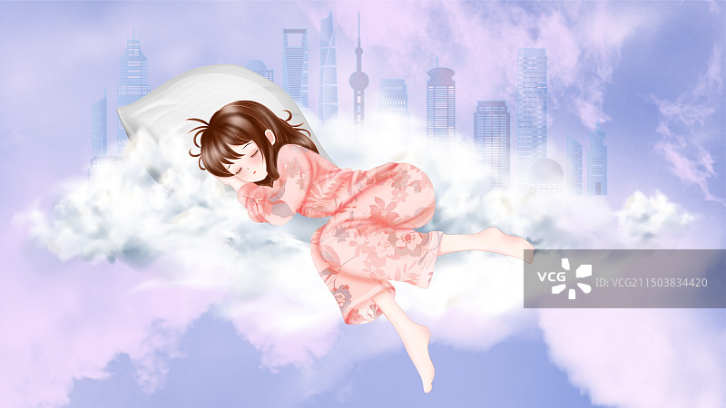 夏天小睡图片素材