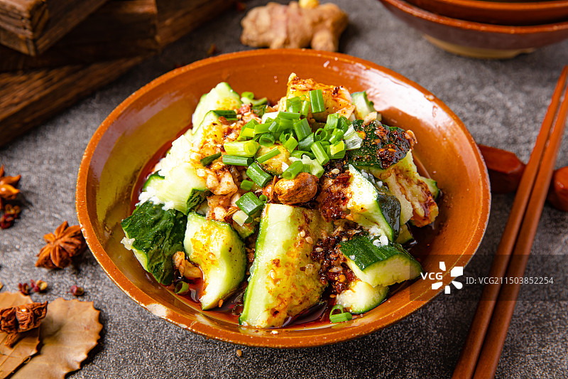 凉拌拍黄瓜图片素材