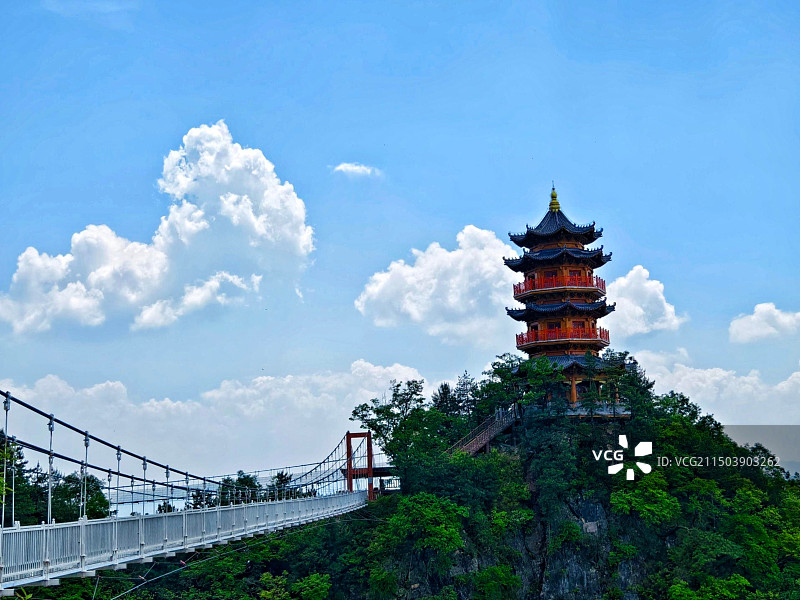 镇安塔云山风光图片素材