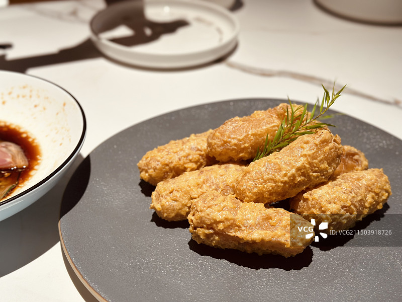 粤菜流沙咸蛋黄焗南瓜图片素材