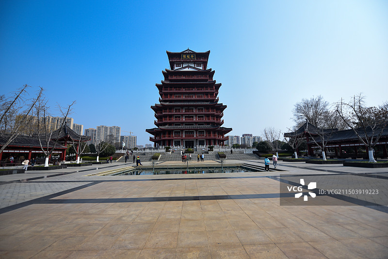 湖北天门茶经楼图片素材