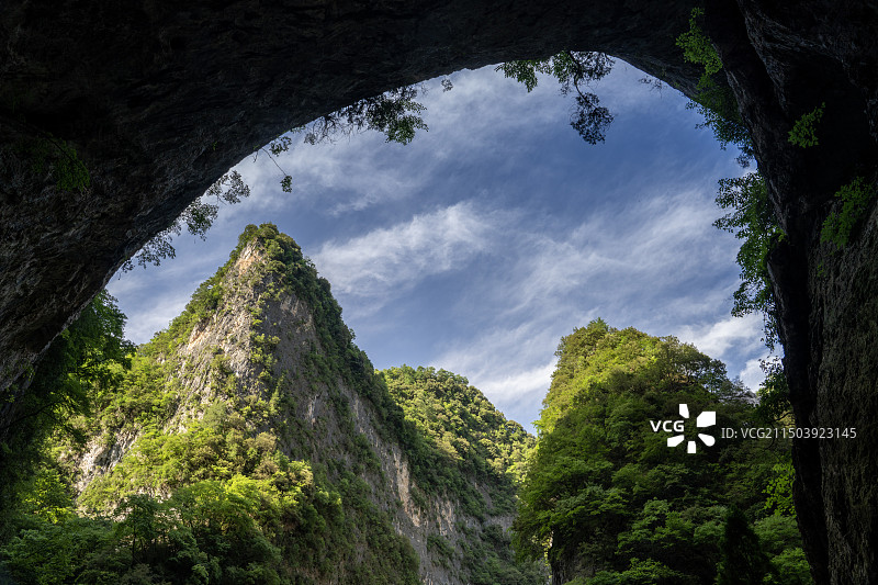 商洛金丝峡丹江漂流景区图片素材