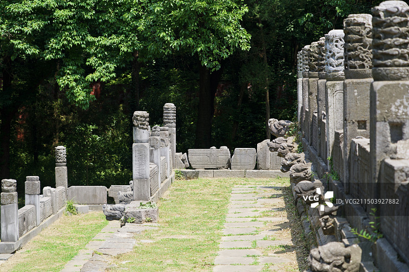 明孝陵一角图片素材