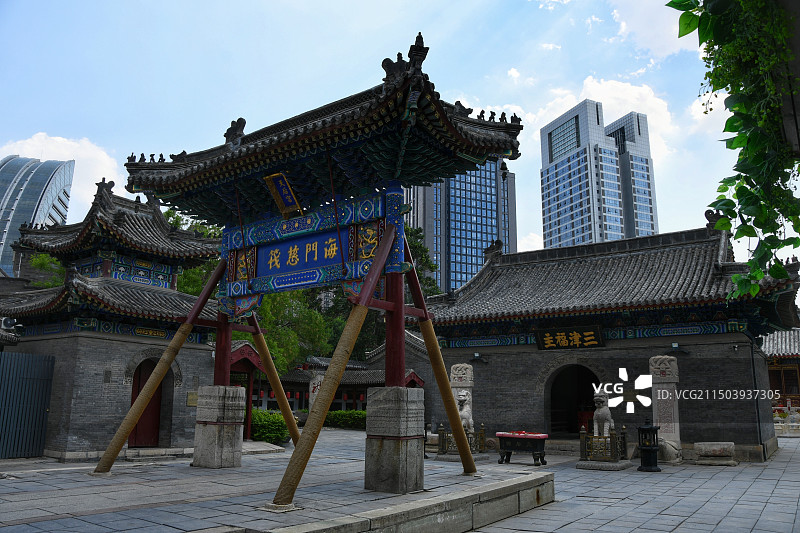 天津天后宫 天津民俗博物馆 天津古文化街图片素材