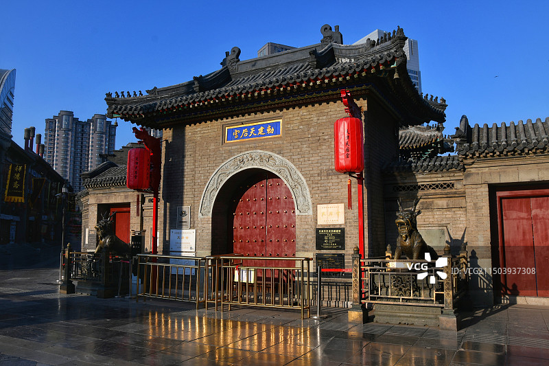 天津天后宫 天津民俗博物馆 天津古文化街图片素材