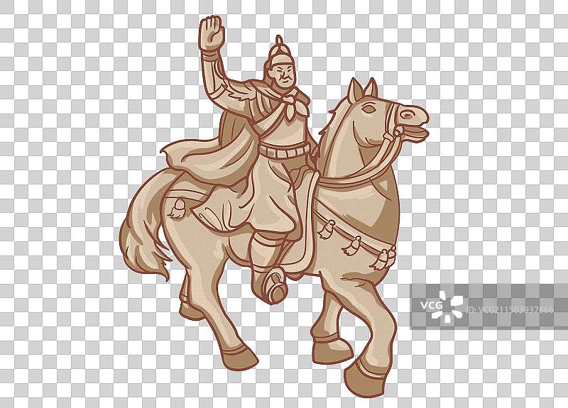 泉州郑成功骑马雕像图片素材