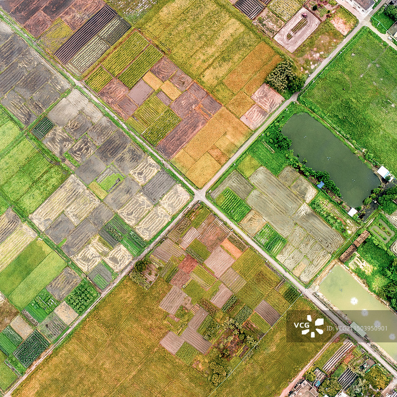 农业领域的高角度视角图片素材