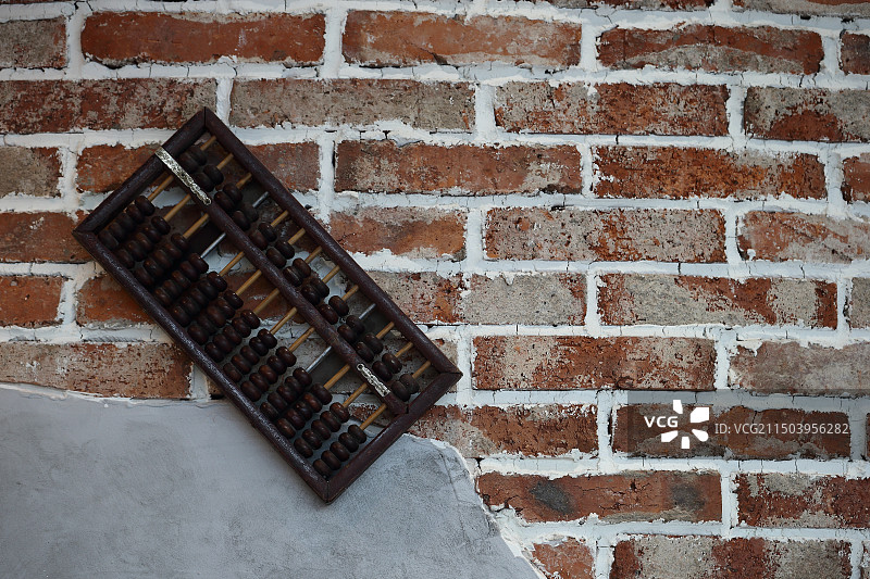 墙上的算盘图片素材