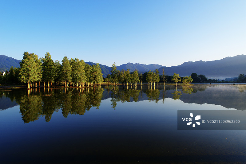 奇墅湖的早晨图片素材