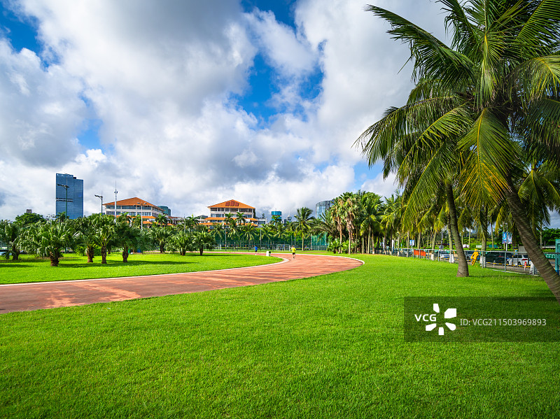 海口城市中央公园运动场图片素材