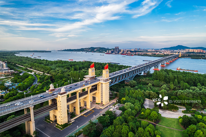 南京长江大桥图片素材