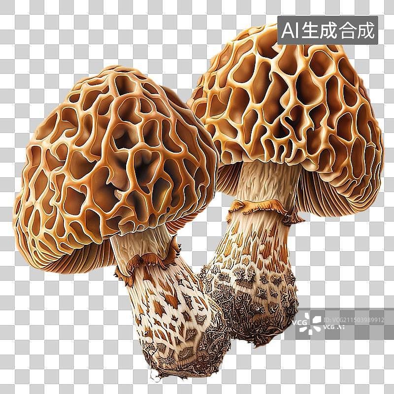 【AI数字艺术】羊肚菌图片素材