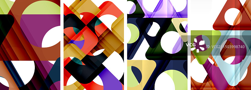 抽象的背景集具有迷人的图片素材